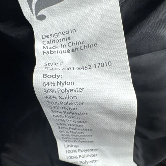 Fabletics Women All Weather Jacket Puffer Black Blue Bloom Shine sz XXS NEW $115 - Picture 8 of 8